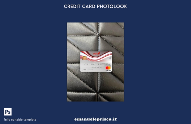 modello frontale photolook mastercard Guinea UBA stile verificato
